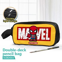 Spider Man double deck pencil bag pen bag