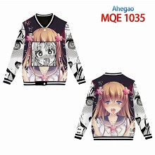 Ahegao anime baseball cloth jacket