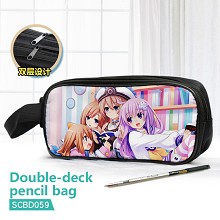 Hyperdimension Neptunia anime double deck pencil b...