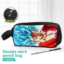 Dragon Ball anime double deck pencil bag pen bag