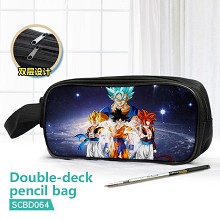 Dragon Ball anime double deck pencil bag pen bag