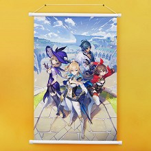 Genshin Impact game wall scroll