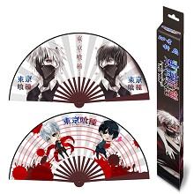 10inches Tokyo ghoul anime silk cloth fans