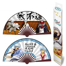 10inches Gintama anime silk cloth fans