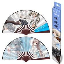 10inches Yosuga no Sora anime silk cloth fans