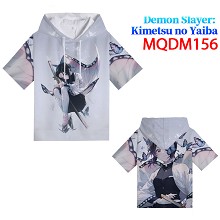 Demon Slayer anime short sleeve hoodie t-shirt clo...