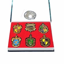 Harry Potter neckalce key chains a set