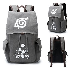 Naruto anime canvas backpack bag