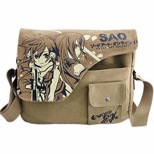 Sword Art Online anime canvas satchel shoulder bag