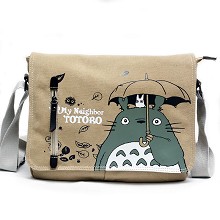 Totoro anime canvas satchel shoulder bag