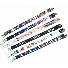 BTS neck strap Lanyards for keys ID card gym phone straps USB badge holder diy hang rope