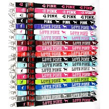 LOVE PINK neck strap Lanyards for keys ID card gym phone straps USB badge holder diy hang rope