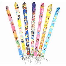 Snow White neck strap Lanyards for keys ID card gym phone straps USB badge holder diy hang rope