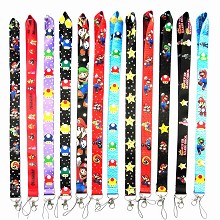 Super Mario neck strap Lanyards for keys ID card gym phone straps USB badge holder diy hang rope