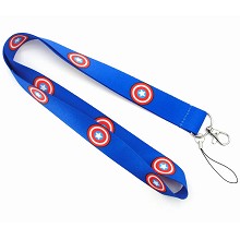 Captain America neck strap Lanyards for keys ID card gym phone straps USB badge holder diy hang rope