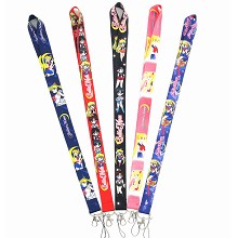 Sailor Moon neck strap Lanyards for keys ID card gym phone straps USB badge holder diy hang rope