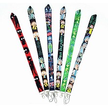 Rick and Morty neck strap Lanyards for keys ID card gym phone straps USB badge holder diy hang rope