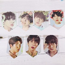 BTS star hanging flag album return photo poster ha...