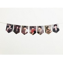 BTS star hanging flag album return photo poster ha...