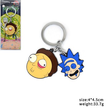  Rick and Morty anime key chain 