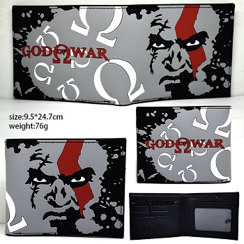  God of war game silicone wallet 