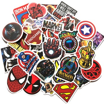 The Avengers hero anime waterproof stickers set(50pcs a set)