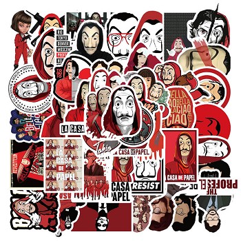 La casa de papel waterproof stickers set(50pcs a set)