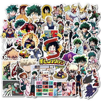  My Hero Academia anime waterproof stickers set(50pcs a set) 