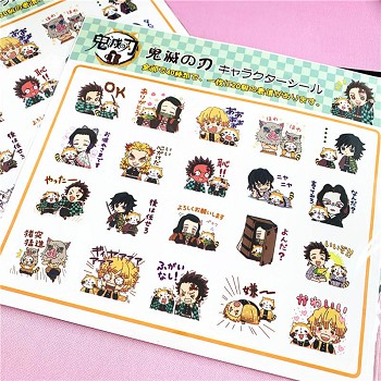  Demon Slayer anime waterproof stickers 2 sets(total 40pcs) 