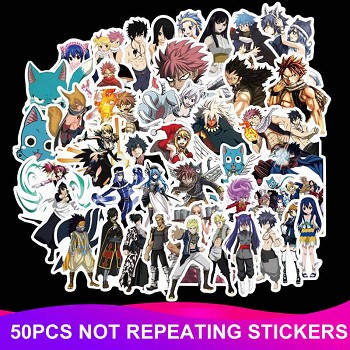  Fairy Tail anime waterproof stickers set(50pcs a set) 