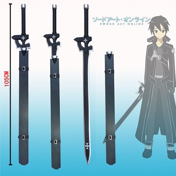 Sword Art Online Kirito anime cosplay wood sword knife weapon 105CM