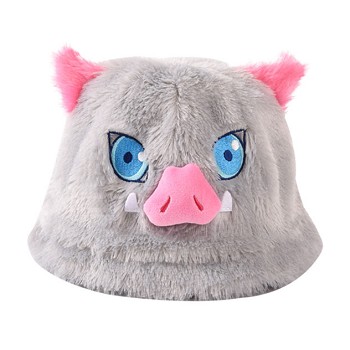 Demon Slayer Hashibira Inosuke anime plush hat