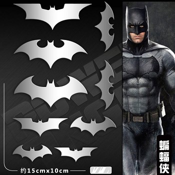 Batman metal mobile phone stickers set(9pcs a set)