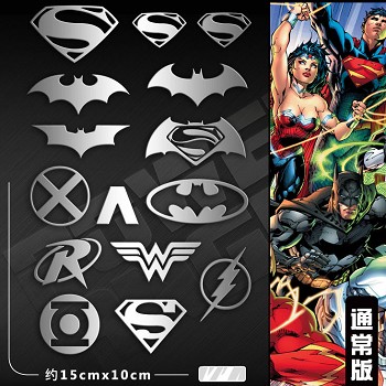 Justice League metal mobile phone stickers a set