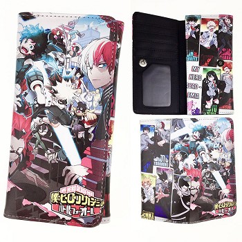  My Hero Academia anime long wallet 