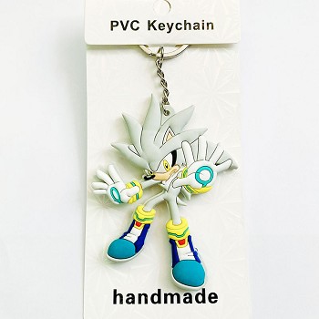 Super Sonic anime two-sided key chain