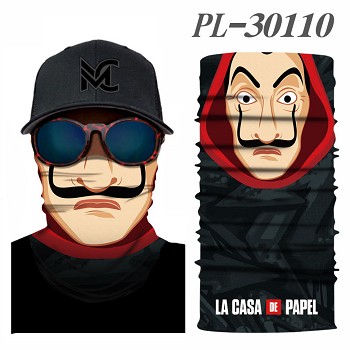 La casa de papel headgear stocking mask magic scarf neck face mask