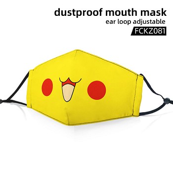 Pokemon pikachu anime dustproof mouth mask trendy mask