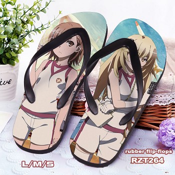 Toaru Kagaku no Railgun anime flip-flops shoes slippers a pair