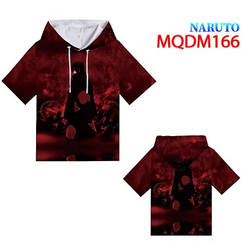 Naruto anime short sleeve hoodie t-shirt cloth