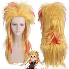 Demon Slayer Rengoku Kyoujurou cosplay wig