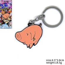  The Seven Deadly Sins Hawk anime key chain 