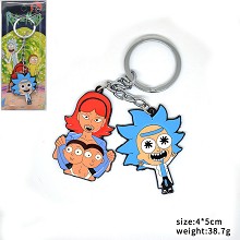 Rick and Morty anime key chain