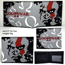  God of war game silicone wallet 