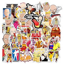 One Punch Man anime waterproof stickers set(50pcs ...