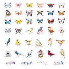 Butterfly and Birds stickers set(40pcs a set)