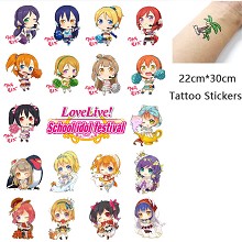 Love Live anime waterproof tattoo stickers