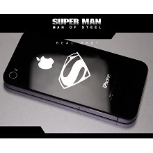 Super Man metal mobile phone stickers