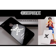  One Piece Luffy anime metal mobile phone stickers 