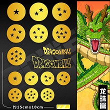 Dragon Ball anime metal mobile phone stickers a set